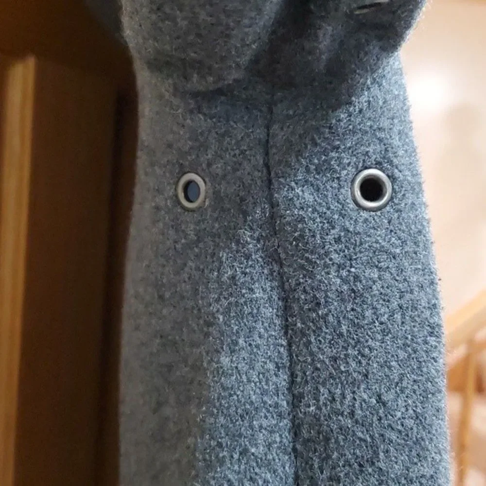 Tommy Hilfiger Vintage Grey Wool Hooded Jacket Size XL
